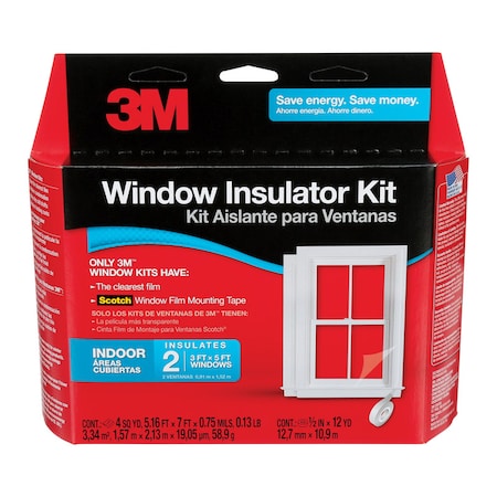 3M 3M Clear Indoor Window Film Insulator Kit 60 in. W X 36 in. L 2120W6